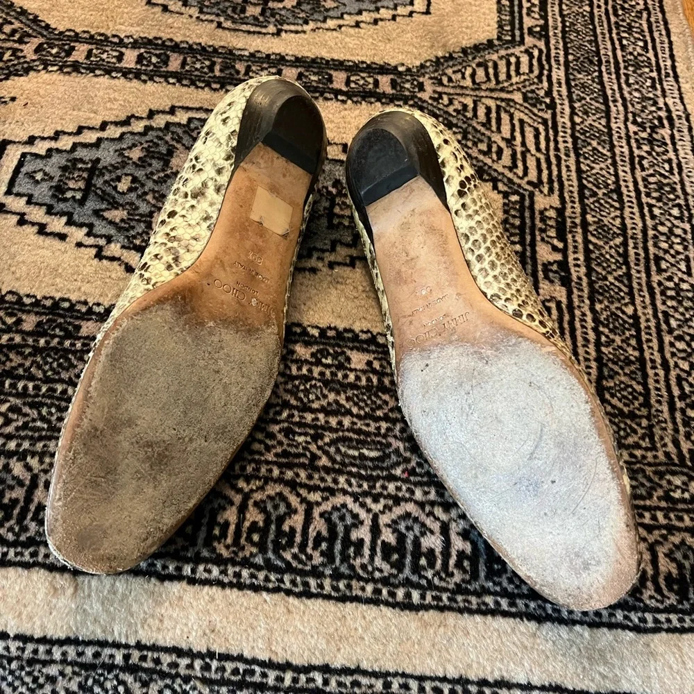 Snake skin Jimmy Choo flats - Picture 2 of 5